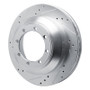 R1 08-19 Ford E-350 Super Duty Rear Left Drilled & Slotted Silver Brake Rotor