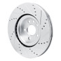 R1 20-20 Jaguar F-Pace Front Left Drilled & Slotted Silver Brake Rotor