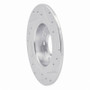 R1 13-16 Dodge DART Rear Left Drilled & Slotted Silver Brake Rotor