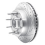 R1 06-12 Ford F-250 2WD (Super Duty) Front Right Drilled & Slotted Silver Brake Rotor