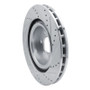 R1 03-17 Dodge Viper Front Left Drilled & Slotted Silver Brake Rotor