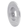 R1 78-90 Dodge Charger Front Right Drilled & Slotted Silver Brake Rotor