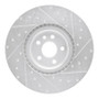 R1 18-20 Jaguar E-Pace Front Left Drilled & Slotted Silver Brake Rotor