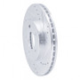R1 00-05 Chrysler Neon Front Right Drilled & Slotted Silver Brake Rotor