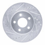 R1 00-05 Chrysler Neon Front Left Drilled & Slotted Silver Brake Rotor