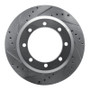 R1 05-12 Ford F-350 Super Duty 2WD Rear Left Drilled & Slotted Silver Brake Rotor
