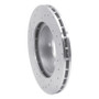 R1 93-97 Chrysler CONCORDE Front Right Drilled & Slotted Silver Brake Rotor