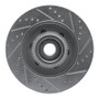 R1 04-08 Ford F-150 RWD Front Left Drilled & Slotted Silver Brake Rotor