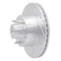 R1 70-72 Dodge Charger Front Left Drilled & Slotted Silver Brake Rotor