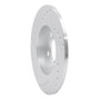 R1 01-06 Audi TT Quattro Rear Right Drilled & Slotted Silver Brake Rotor