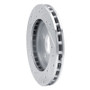 R1 85-89 Dodge ARIES Front Right Drilled & Slotted Silver Brake Rotor