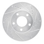 R1 01-07 Ford Escape Front Right Drilled & Slotted Silver Brake Rotor