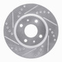 R1 78-83 Dodge CHALLENGER Rear Left Drilled & Slotted Silver Brake Rotor