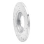 R1 78-83 Dodge COLT Front Left Drilled & Slotted Silver Brake Rotor
