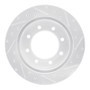R1 99-07 Ford E-150 Rear Left Drilled & Slotted Silver Brake Rotor
