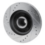 R1 71-81 Chrysler Town & Country Front Right Drilled & Slotted Silver Brake Rotor