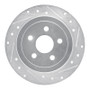 R1 95-07 Chrysler PT Cruiser Rear Right Drilled & Slotted Silver Brake Rotor