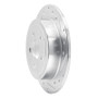 R1 95-07 Chrysler PT Cruiser Rear Right Drilled & Slotted Silver Brake Rotor