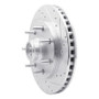 R1 97-02 Ford F-150 RWD Front Right Drilled & Slotted Silver Brake Rotor