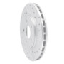 R1 95-00 Chrysler CIRRUS Front Right Drilled & Slotted Silver Brake Rotor