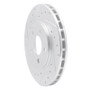 R1 95-00 Chrysler SEBRING Front Left Drilled & Slotted Silver Brake Rotor