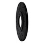 R1 76-81 Toyota Celica Front Left Drilled & Slotted Black Brake Rotor