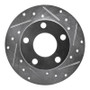 R1 98-01 Audi A6 Quattro Rear Right Drilled & Slotted Silver Brake Rotor