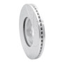 R1 06-08 Jaguar S-Type Front Left Drilled & Slotted Silver Brake Rotor