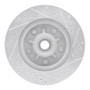 R1 97-99 Ford F-150 RWD Front Left Drilled & Slotted Silver Brake Rotor