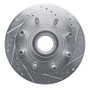 R1 94-94 Ford E-250 Econoline Front Right Drilled & Slotted Silver Brake Rotor