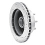 R1 92-94 Ford E-350 Econoline Club Wagon Front Left Drilled & Slotted Silver Brake Rotor