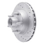 R1 91-94 Ford Explorer Front Right Drilled & Slotted Silver Brake Rotor