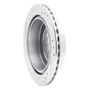 R1 83-89 Isuzu Impulse Rear Right Drilled & Slotted Silver Brake Rotor