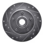 R1 91-94 Ford Explorer Front Left Drilled & Slotted Silver Brake Rotor