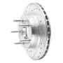 R1 93-94 Ford Explorer Front Left Drilled & Slotted Silver Brake Rotor