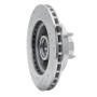 R1 86-92 Ford BRONCO II Front Right Drilled & Slotted Silver Brake Rotor