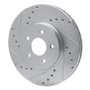 R1 01-08 Ford Mondeo (Mexico) Front Left Drilled & Slotted Silver Brake Rotor