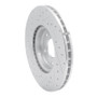 R1 98-06 Jaguar XJR Front Right Drilled & Slotted Silver Brake Rotor