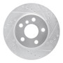 R1 14-24 Mini Cooper (Excl Clubman) Front Right Drilled & Slotted Silver Brake Rotor