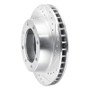 R1 80-94 Ford F-250 4WD (Excl Super Duty) Front Right Drilled & Slotted Silver Brake Rotor