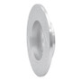 R1 84-95 Audi 90 Quattro Rear Right Drilled & Slotted Silver Brake Rotor