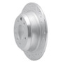 R1 90-95 Jaguar XJ12 Rear Right Drilled & Slotted Silver Brake Rotor