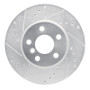 R1 14-21 Mini Cooper (Excl Clubman) Front Left Drilled & Slotted Silver Brake Rotor