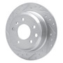 R1 90-95 Jaguar XJRS Rear Left Drilled & Slotted Silver Brake Rotor