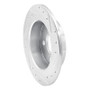 R1 14-24 Mini Cooper (Excl Clubman) Rear Left Drilled & Slotted Silver Brake Rotor