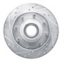 R1 80-85 Ford E-250 Econoline Front Left Drilled & Slotted Silver Brake Rotor