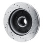 R1 80-85 Ford E-250 Econoline Front Left Drilled & Slotted Silver Brake Rotor