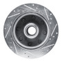 R1 80-85 Ford E-250 Econoline Front Left Drilled & Slotted Silver Brake Rotor