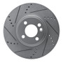 R1 07-15 Mini Cooper (Excl Clubman) Front Left Drilled & Slotted Silver Brake Rotor