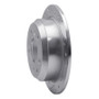 R1 86-89 Jaguar XJ6 Rear Left Drilled & Slotted Silver Brake Rotor